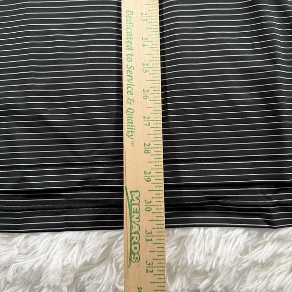 Vanderbilt Commodores x Peter Millar Shirt Mens Medium Striped Performance Golf - Picture 6 of 11